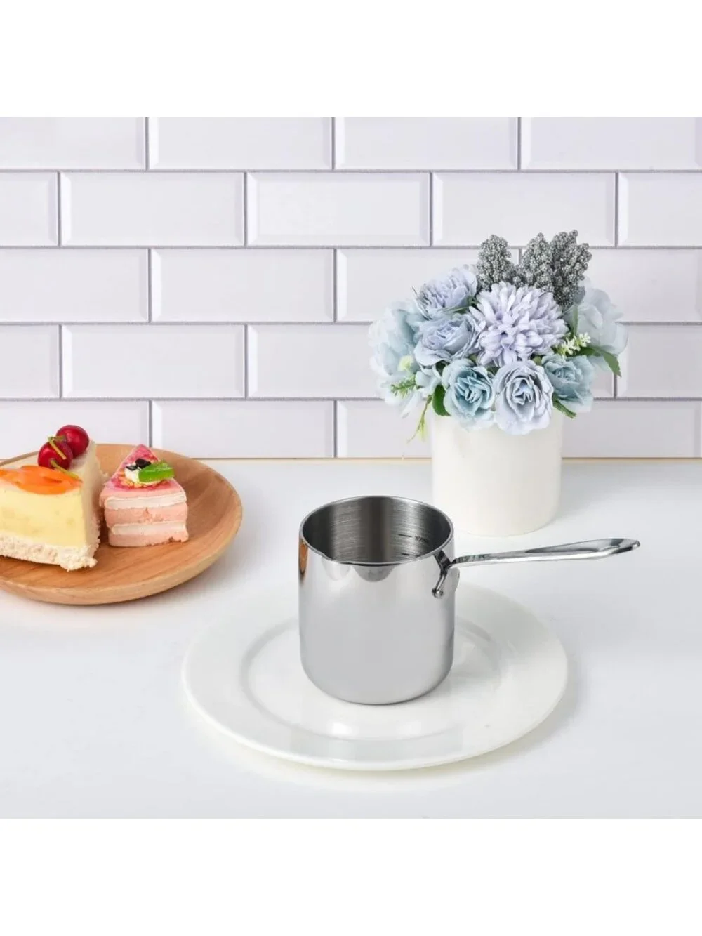 10oz Stainless Steel Butter Warmer | Single-Serve Milk & Sauce Heating Pan